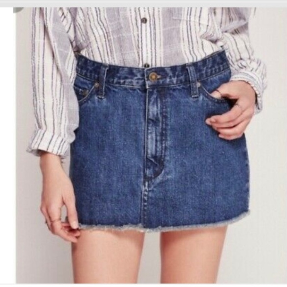 Free People Denim Mini Skirt Size 4